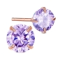 Preview: Ohrstecker ~ 925 ~ roségold vg. ~ Shiny Lilac Rosé ~ 7 mm
