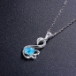 Preview: Halskette mit Anhänger ~ 925 ~ Blue Swan