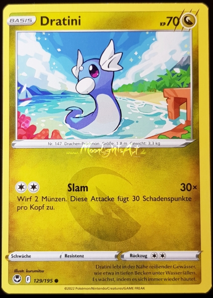 Silberne Sturmwinde ~ Dratini ~ 129/195 ~ Boosterfrisch ~ deutsch