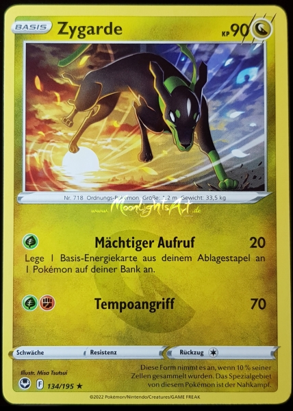 Silberne Sturmwinde ~ Zygarde ~ 134/195 ~ Boosterfrisch ~ deutsch
