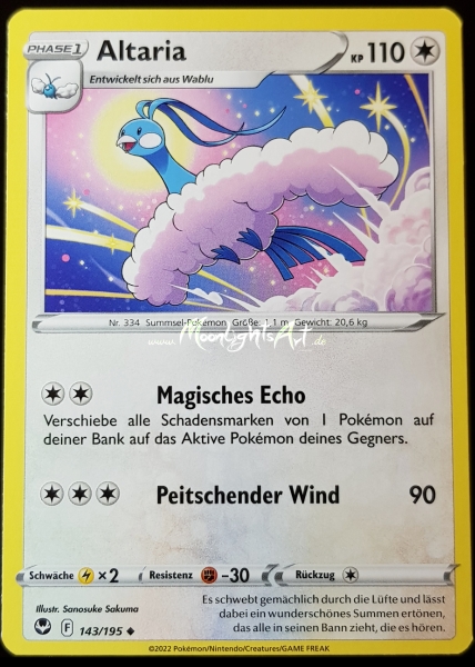 Silberne Sturmwinde ~ Altaria ~ 143/195 ~ Boosterfrisch ~ deutsch
