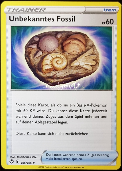 Silberne Sturmwinde ~ Unbekanntes Fossil ~ 165/195 ~ Boosterfrisch ~ deutsch