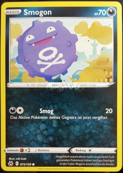 Zenit der Könige ~ Smogon ~ 075/159 ~ Boosterfrisch ~ deutsch