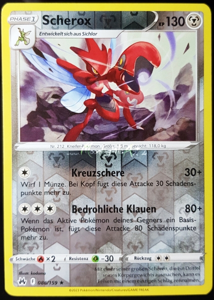 Zenit der Könige ~ Scherox ~ 086/159 ~ Reverse Holo ~ Boosterfrisch ~ deutsch