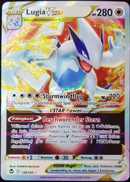 Silberne Sturmwinde ~ Lugia VStar ~ 139/195