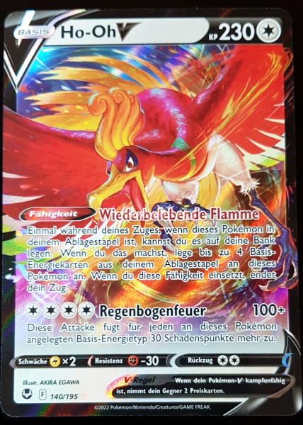 Silberne Sturmwinde ~ Ho-Oh V ~ 140/195 ~ Boosterfrisch ~ deutsch