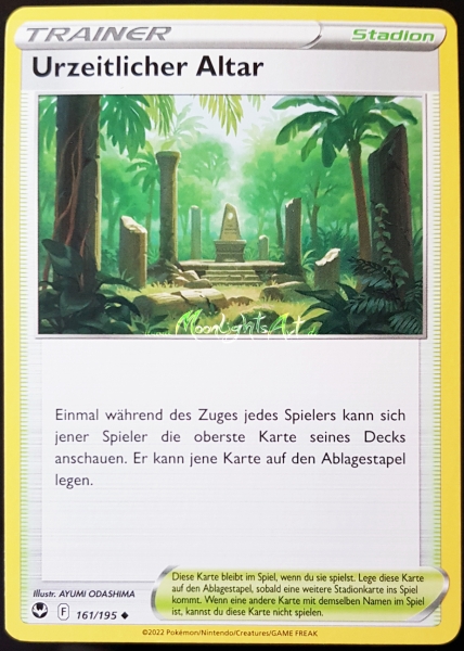 Silberne Sturmwinde ~ Silberne Sturmwinde,Silver Tempest, SWSH,schwert und schild,pokemon,boosterfrisch,deutsch,uncommon,Urzeitlicher Altar,Primordial Altar,161/195