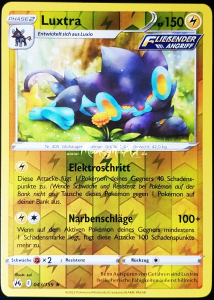 Zenit der KönigeLuxtra ~ 043/159 ~ Reverse Holo ~ Boosterfrisch ~ deutsch
