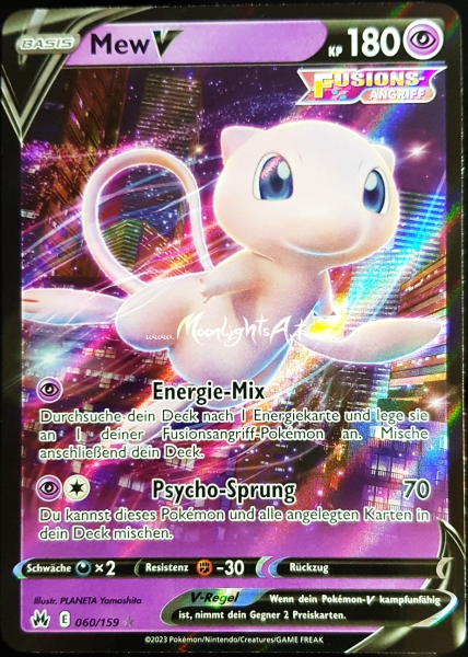 Zenit der Könige ~ Mew V ~ 060/159 ~ Holo ~ Boosterfrisch ~ deutsch