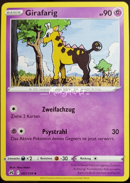 Zenit der Könige ~ Girafarig ~ 061/159 ~ Boosterfrisch ~ deutsch