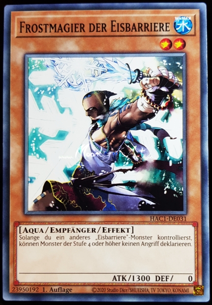 Yu-Gi-Oh! ~ Frostmagier der Eisbarriere ~ HAC1-DE031