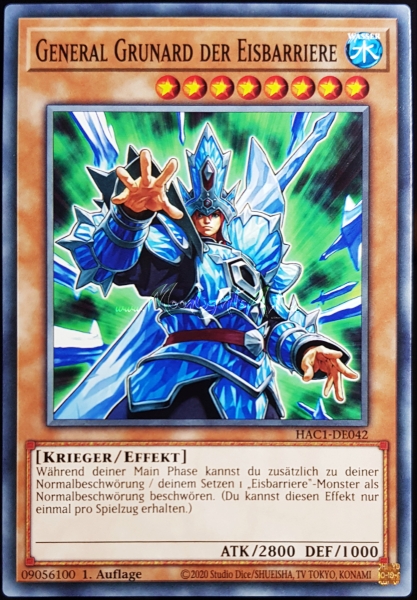 Yu-Gi-Oh! ~ General Grunard der Eisbarriere ~ HAC1-DE042