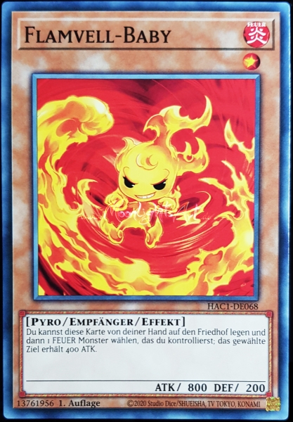 Yu-Gi-Oh! ~ Flamvell-Baby ~ HAC1-DE068