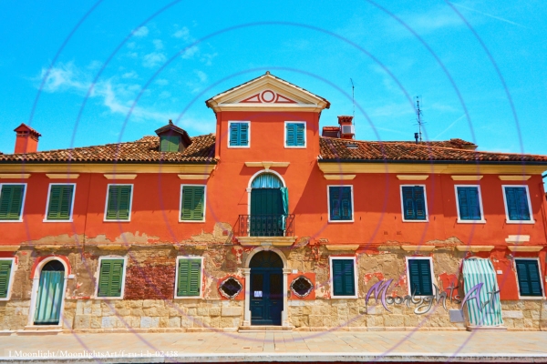 Traditionelle Hausfront in Burano